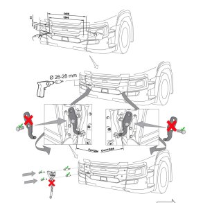 Komplett skruesats for A24-1 og A24-2